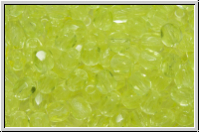 B�hm. Glasschliffperle, feuerpol., 4mm, jonquil, trans., 50 Stk.