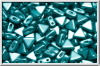 KHEOPS� PAR PUCA�, 6x5mm, white, alabaster, emerald pastel, 50 Stk.