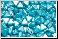 KHEOPS� PAR PUCA�, 6x5mm, white, alabaster, aqua pastel, 50 Stk.