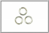 Biegering, rund, TRINITY BRASS, 5x0,8mm, antikversilbert, Messing, 10 Stk.