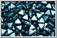 KHEOPS� PAR PUCA�, 6x5mm, white, alabaster, petrol pastel, 50 Stk.