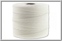 SuperLon, fine bead cord, white, 1 Spule