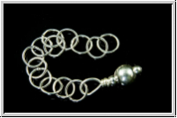 Verl�ngerungskettchen, 6cm, silberfb., 925er Silber, 1 Stk.