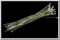 Kopfstifte "Kugel", 50/0,5mm, silberfb., 925er Silber, 1 Stk.