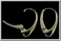 Klappbrisuren "einfach", 18x10mm, silberfb., 925er Silber, 1 Paar