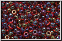 RR-11-0367, MIYUKI Rocailles, 11/0, ruby, trans., garnet-ld., AB, 10g