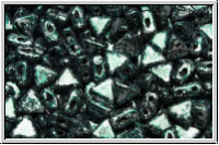 KHEOPS� PAR PUCA�, 6x5mm, black, op., green, tweedy, 50 Stk.