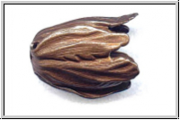 Perlenkappe "Blooming Tulip" TRINITY BRASS, 15x22mm, antikmessingfb., Messing, 1 Stk.