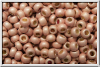 R-11-0552fPF, TOHO Rocailles, 11/0, rose, vintage, galv., met., perm.-finish, matte, 10g