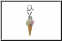 Rico Design Charm "Eiswaffel", bunt, 1 Stk.