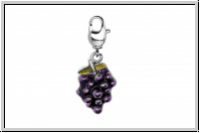 Rico Design Charm "Trauben", violett, 1 Stk.