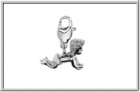 Rico Design Charm "Baby", silber/wei�, 1 Stk.