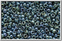 RR-15-0456, MIYUKI Rocailles, 15/0, gunmetal, met., iris., 5g