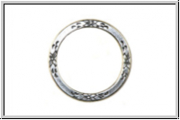 Ring "Floral Eternal Ring" TRINITY BRASS, 25mm, antikversilbert, Messing, 1 Stk.