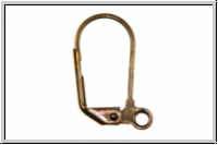 Klappbrisur "einfach" TRINITY BRASS, 15x10mm, antikmessingfb., Messing, 1 Paar