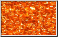 DPS-0008, Miyuki Tropfen 2,8 mm, orange, silver-lined, 5 g
