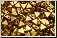 KHEOPS� PAR PUCA�, 6x5mm, brass gold, met., satin, 50 Stk.