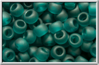 R-08-0007bdf, TOHO Rocailles, 08/0, teal, trans., matte, 10g