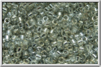 DB0114, MIYUKI Delica, 11/0, silver grey, trans., luster, 5g