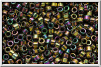 DB0023, MIYUKI Delica, 11/0, bronze, lt., met., iris., 5g