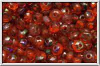 b�hm. Schliffperle, Donut, 2x3mm, topaz, trans., azuro, 30 Stk.