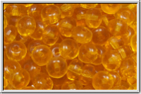 b�hm. Schliffperle, Donut, 3x5mm, topaz, lt., trans., 30 Stk.