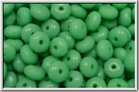 b�hm. Schliffperle, Donut, 3x5mm, green turquoise, op., 30 Stk.