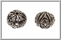 Metallperle "Donut", 13x15mm, antiksilberfb., Metall, 1 Stk.