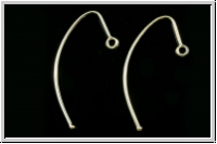 Ohrhaken "Long", 29x17x0,8mm, silberfb., 925er Silber, 1 Paar