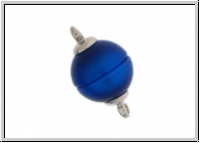 Magnetverschluss "Polaris", Acryl, rhodium plated, aqua, 12mm, 1 Stk.