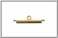 Slide tube, MIYUKI, 20mm, Messing, gold plated, 1 Stk.