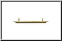 Slide tube, MIYUKI, 35mm, Messing, gold plated, 1 Stk.