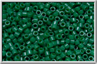 DB0656, MIYUKI Delica, 11/0, green (dyed), jade, op., 5g