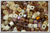SBS-18-MIX-02, MIYUKI Squares, 1,8mm, "Golden Grains", 5g