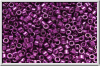 DB0463, MIYUKI Delica, 11/0, fuchsia, dk., galv., met., 5g