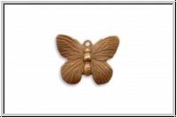 Anh�nger "Schmetterling" VINTAJ, 15x19mm, antikmessingfb., Messing, 1 Stk.