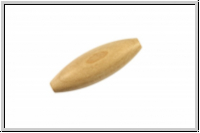 Holzperle, Olive, natur, ca. 7x21 mm, 1 Stk.