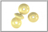 Holzperle, Linse, natur, lackiert, ca. 6x14mm, 5 Stk.