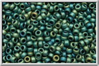 RR-15-2008, MIYUKI Rocailles, 15/0, green, met., iris., matte, 5g
