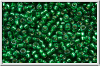 RR-15-1422, MIYUKI Rocailles, 15/0, emerald (dyed), trans., silver-ld., 5g