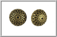Perlenkappe (-cone) "Acorn", 5x13mm, antikmessingfb., Messing, 1 Stk.