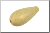 Holzperle, Tropfen, natur, 12x24mm, 1 Stk.