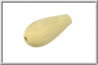 Holzperle, Tropfen, natur, 10x20mm, 1 Stk.