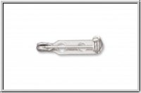 Broschennadel, 21x4,5mm, silberfb., Metall, 1 Stk.