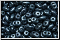 SD-02010-25042, SuperDuo Beads, white, alabaster, montana blue pastel, 10g