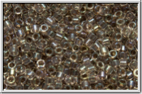 DB0064, MIYUKI Delica, 11/0, crystal, trans., taupe-ld., AB, 5g