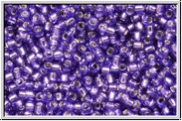R-15-2224, TOHO Rocailles, 15/0, purple, trans., silver-ld., 5g