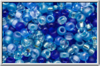 RR-11-Mix-b02, MIYUKI Rocailles, 11/0, Mix "Blue Tones", 10g