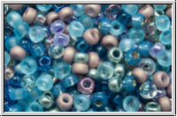 RR-11-Mix-b11, MIYUKI Rocailles, 11/0, Mix "Caribbean Blue", 10g