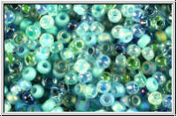 RR-11-Mix-c05, MIYUKI Rocailles, 11/0, Mix "Touch of Teal", 10g